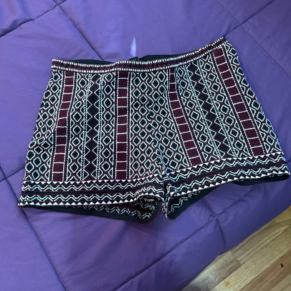 Multicolor shorts with bead detail. Forever 21 size S.